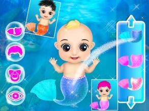 Mermaid New Born Baby - A Mermaid Baby Game截图4