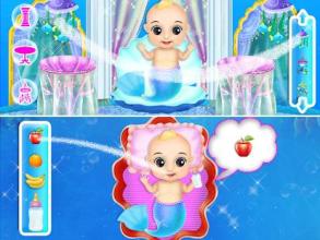 Mermaid New Born Baby - A Mermaid Baby Game截图1