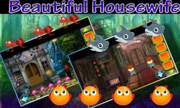 Best Escape 438 Beautiful Housewife Rescue Game截图3