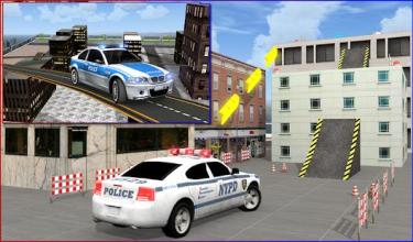 Police Robot Car Roof Stunts截图1