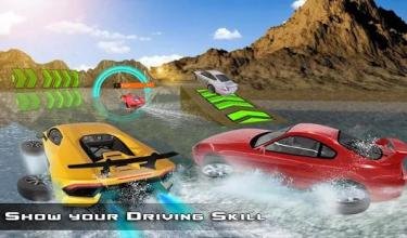 Water Surfer Car : Floating Car Driver Racing Game截图5