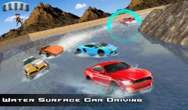 Water Surfer Car : Floating Car Driver Racing Game截图3