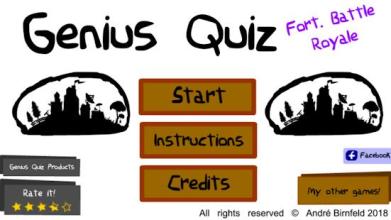 Genius Quiz Fort. Battle Royale截图2