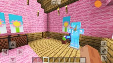 New Pink House 2018 Girls Dream MCPE截图2