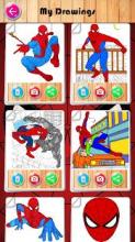 coloring amazing spider of mans game截图1