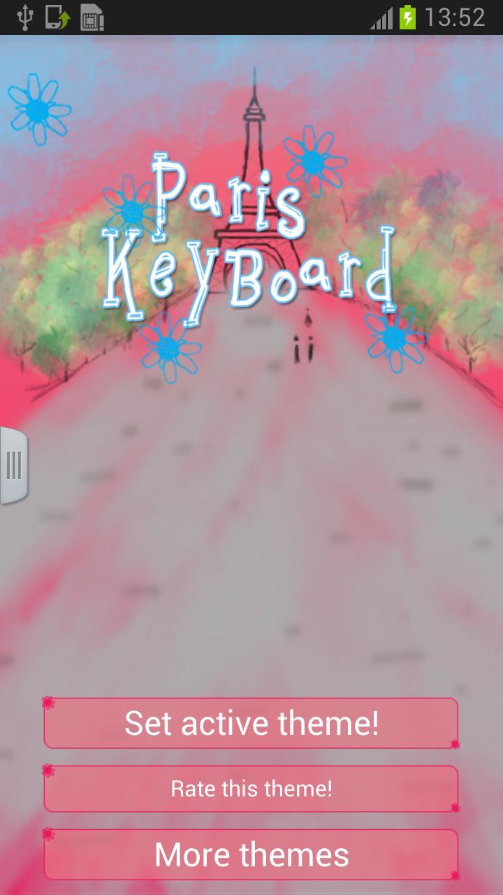 Paris Keyboard Theme截图1