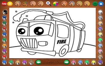 Coloring Book 11 Lite: Trucks and Things that Go截图2