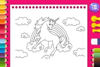 Free Unicorn Coloring Pages截图3