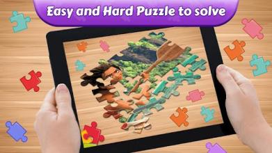 Moana jigsaw puzzle game截图3