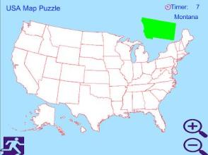 USA Map Puzzle Game截图4