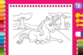 Free Unicorn Coloring Pages截图1