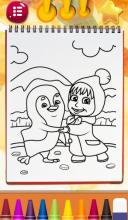 Masha Bear Coloring Book截图2