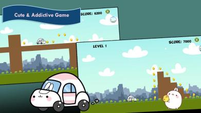 Cute Molang Car Trip截图3