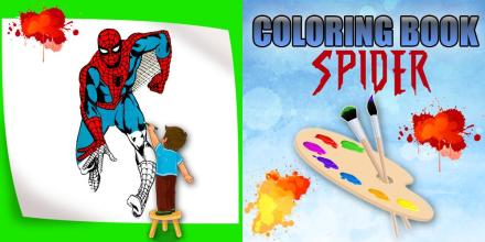 Spider Coloring Book: Kids Coloring superhero截图1