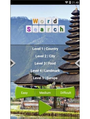 Word Search - The World Travel截图1