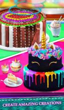 Real Cakes Cooking Game! Rainbow Unicorn Desserts截图3