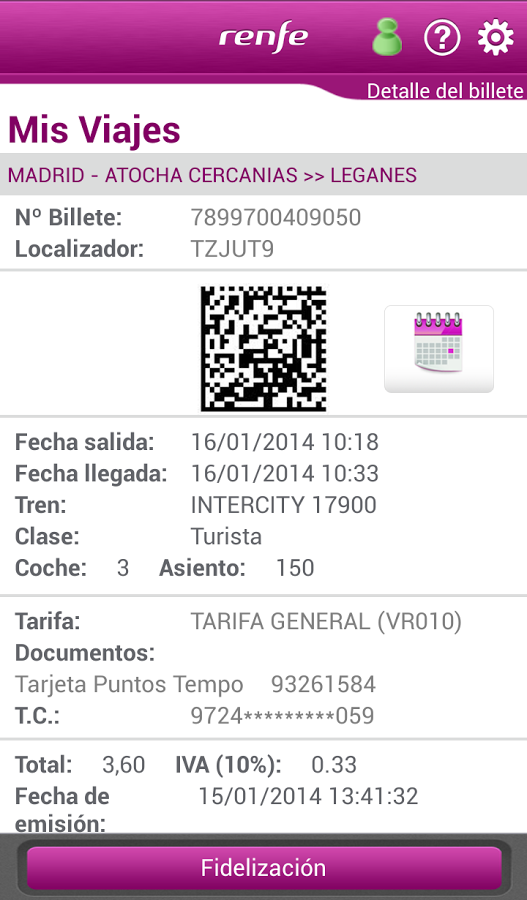 Renfe Ticket截图4