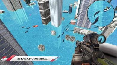 Deadly Shark Hunting City Attack Sniper截图3