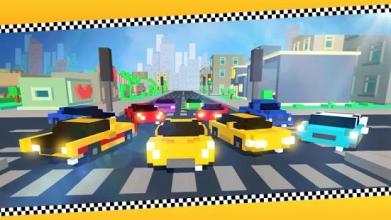 Blocky Traffic Racing截图2