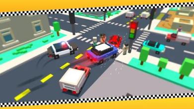 Blocky Traffic Racing截图1