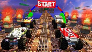 Impossible Stunts Monster Truck Game截图3