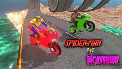 SuperHeroes Downhill Racer: Racing Game截图2