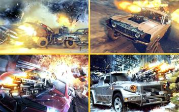 Death Race Car Shooting Game截图1