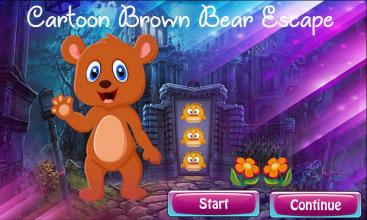 Kavi Games 447 - Cartoon Brown Bear Escape Game截图2