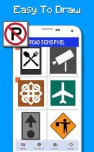 Road Signs Color By Number - Pixel Art截图3