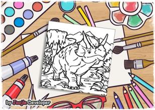 Coloring Pages Dinosaurs截图4