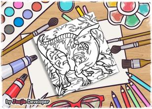 Coloring Pages Dinosaurs截图3