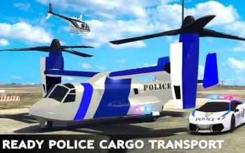 Transport US Police Car: Cargo Cruise Ship Driving截图3