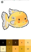 Baby Animal Pixel Art - Coloring by Number截图4