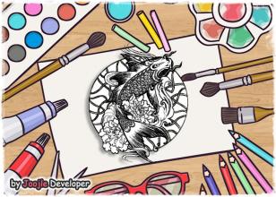 Coloring Pages Animal Mandala截图1