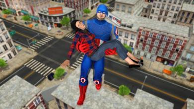 Super Hero Flying Captain - City Rescue Mission截图1