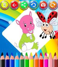 Hippopotamus Coloring Book截图1