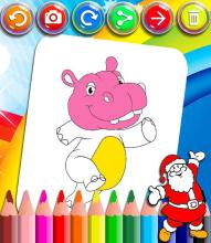 Hippopotamus Coloring Book截图2