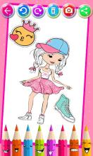 Girls Coloring Pages & Drawing Book For Kids截图5