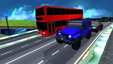 Extreme Stupid City Bus Racing Game截图4