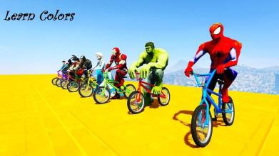 Superhero BMX Stunts Racing: Top Racing Games截图2