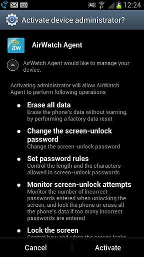 AirWatch MDM Agent截图1