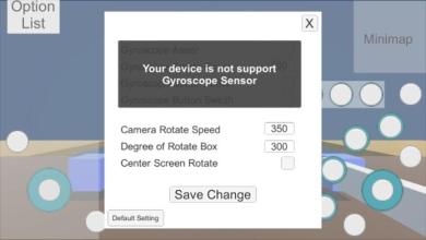 JoyStick and Gyroscope (Unity)截图2