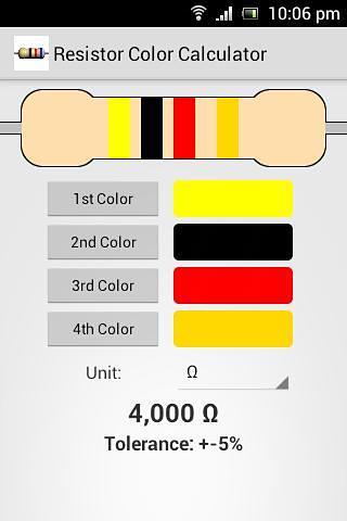 电阻计算 Resistor Color Codes Calc截图2