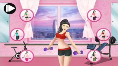 Gym Fitness princess game截图1