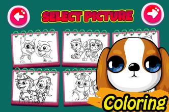 Little Puppy Dog Coloring Book - Kids Learning截图3