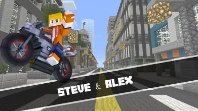 Steve Motor Racing - Block Car Crafting截图1