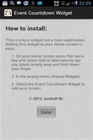 Event Countdown Widget截图1