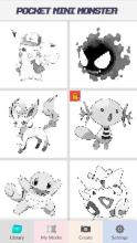 Pocket Mini Monster - Color by Number截图3