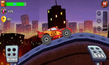 Super McQueen Monster Cars 1 Climb Racing截图5