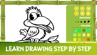 Book Coloring Bird For Kid截图1